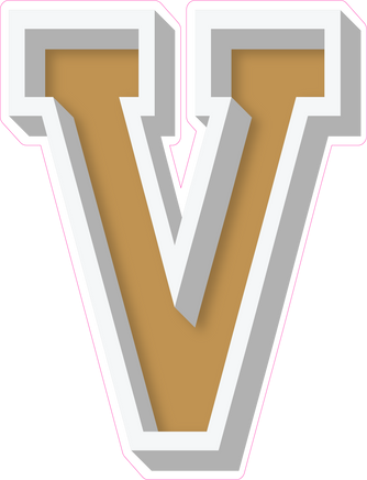VA 23.5" Individuals - Flat Gold V