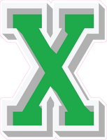 VA 23.5" Individuals - Flat Green X