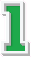 VA 23.5" Individuals - Flat Green 1