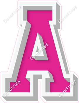 VA 23.5" Individuals - Flat Hot Pink A