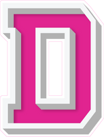 VA 23.5" Individuals - Flat Hot Pink D