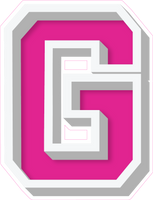 VA 23.5" Individuals - Flat Hot Pink G