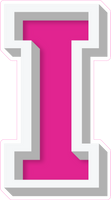 VA 23.5" Individuals - Flat Hot Pink I