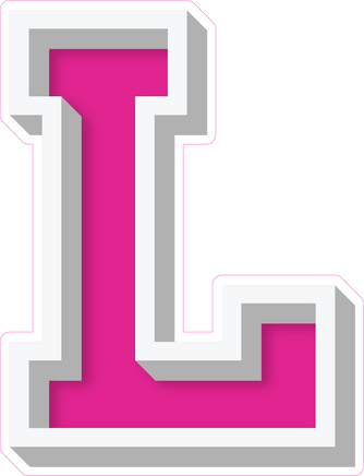 VA 23.5" Individuals - Flat Hot Pink L