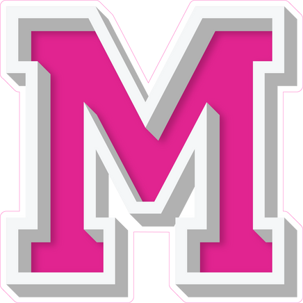 VA 23.5" Individuals - Flat Hot Pink M