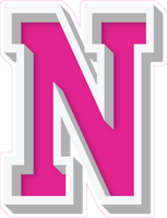 VA 23.5" Individuals - Flat Hot Pink N