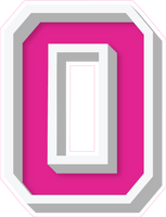 VA 23.5" Individuals - Flat Hot Pink O