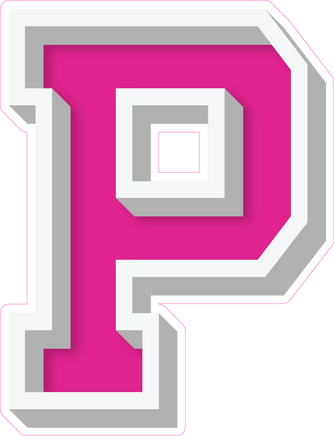 VA 23.5" Individuals - Flat Hot Pink P