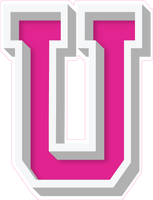 VA 23.5" Individuals - Flat Hot Pink U