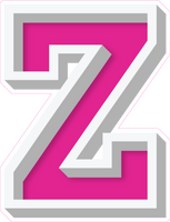 VA 23.5" Individuals - Flat Hot Pink Z