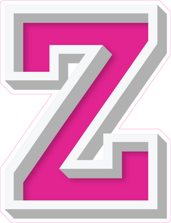 VA 23.5" Individuals - Flat Hot Pink Z