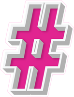 VA 23.5" Individuals - Flat Hot Pink #
