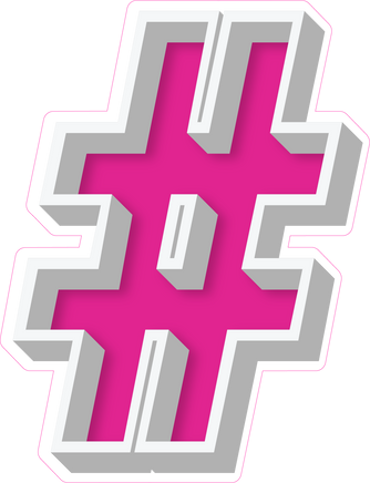 VA 23.5" Individuals - Flat Hot Pink #