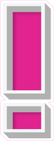VA 23.5" Individuals - Flat Hot Pink !
