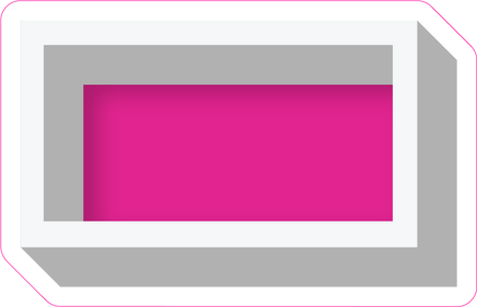 VA 23.5" Individuals - Flat Hot Pink Dash