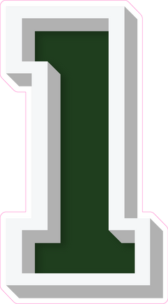 VA 23.5" Individuals - Flat Hunter Green 1