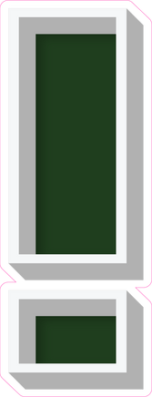 VA 23.5" Individuals - Flat Hunter Green !