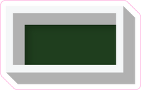 VA 23.5" Individuals - Flat Hunter Green Dash