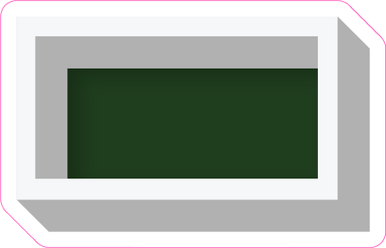 VA 23.5" Individuals - Flat Hunter Green Dash