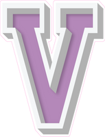 VA 23.5" Individuals - Flat Lavender V
