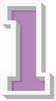 VA 23.5" Individuals - Flat Lavender 1
