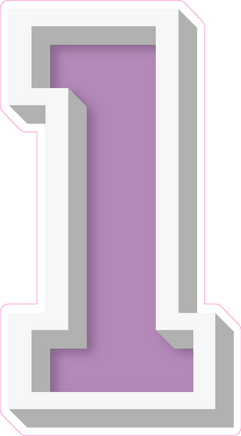 VA 23.5" Individuals - Flat Lavender 1