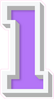 VA 23.5" Individuals - Flat Lilac 1