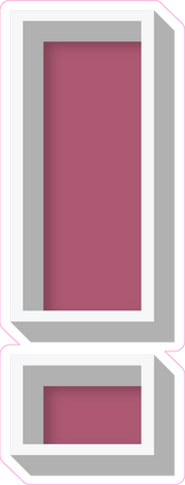 VA 23.5" Individuals - Flat Mauve !