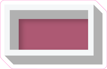 VA 23.5" Individuals - Flat Mauve Dash
