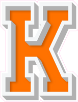 VA 23.5" Individuals - Flat Orange K