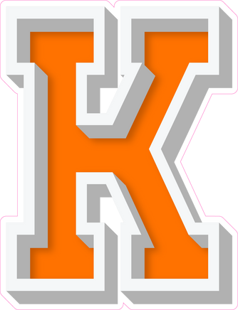 VA 23.5" Individuals - Flat Orange K