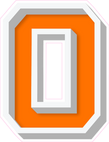 VA 23.5" Individuals - Flat Orange O