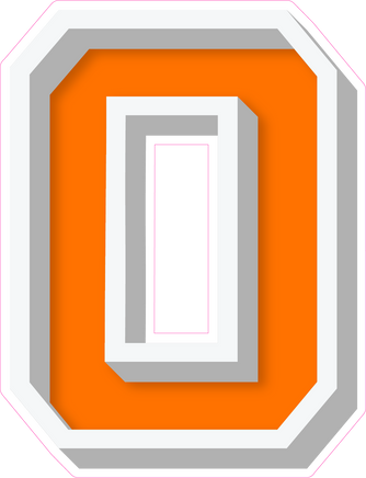 VA 23.5" Individuals - Flat Orange O