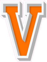 VA 23.5" Individuals - Flat Orange V