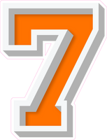 VA 23.5" Individuals - Flat Orange 7