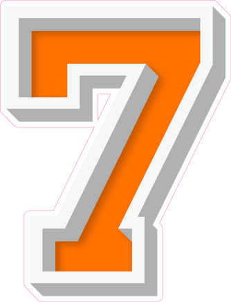 VA 23.5" Individuals - Flat Orange 7