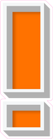 VA 23.5" Individuals - Flat Orange !