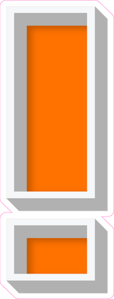 VA 23.5" Individuals - Flat Orange !