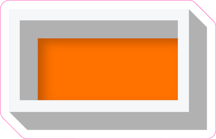 VA 23.5" Individuals - Flat Orange Dash