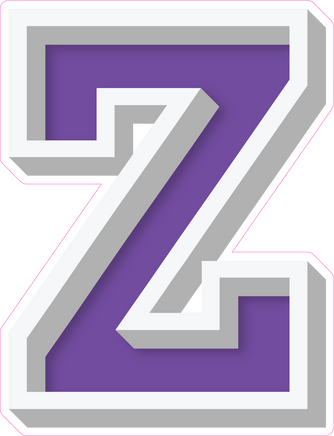 VA 23.5" Individuals - Flat Purple Z