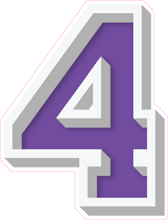 VA 23.5" Individuals - Flat Purple 4
