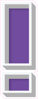 VA 23.5" Individuals - Flat Purple !
