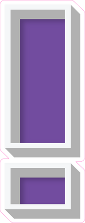 VA 23.5" Individuals - Flat Purple !