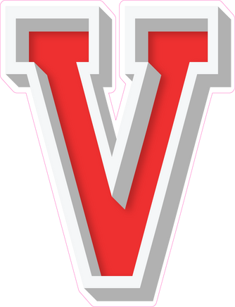 VA 23.5" Individuals - Flat Red V
