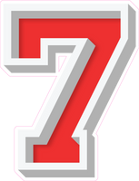 VA 23.5" Individuals - Flat Red 7