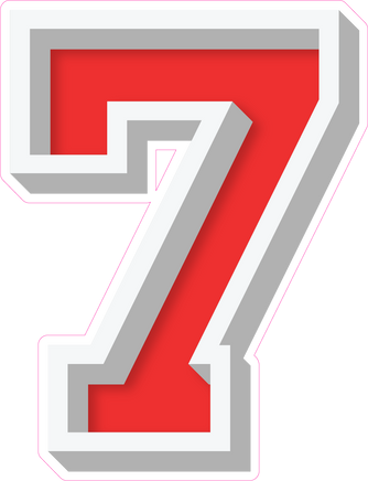 VA 23.5" Individuals - Flat Red 7