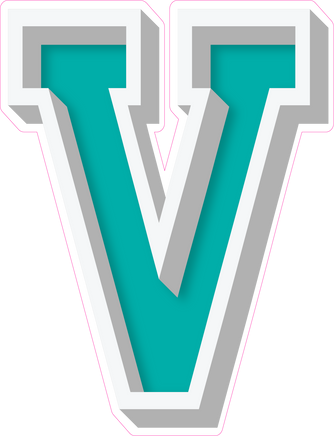 VA 23.5" Individuals - Flat Teal V