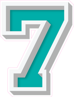 VA 23.5" Individuals - Flat Teal 7