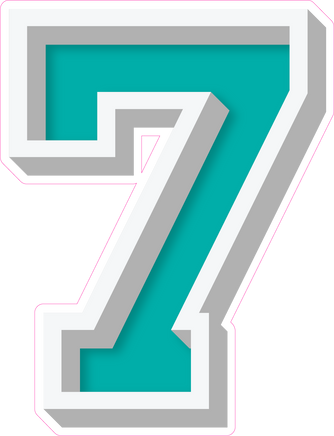 VA 23.5" Individuals - Flat Teal 7