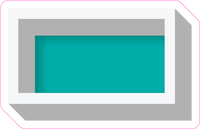 VA 23.5" Individuals - Flat Teal Dash